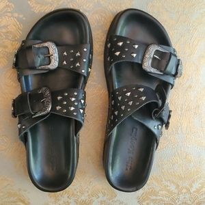 The Kooples flat bed, studded sandals